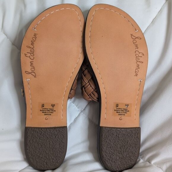 Sam Edelman size 6 Griffen Cuoio Leather Slide Sandals, NEW - Picture 6 of 8